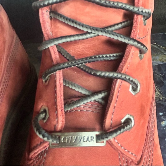 Timberland City Year boots | Men’s sz 5 | fits Women 6.5 | Red | Good Condition main image 6